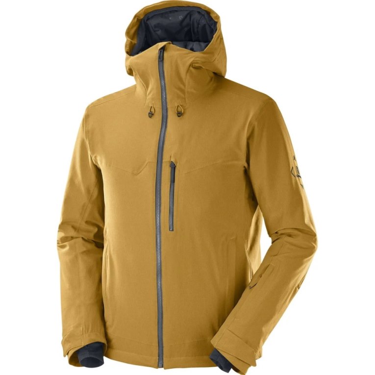 Yellow Salomon Untracked Insulated Men's Ski Jackets | IE SZ3749